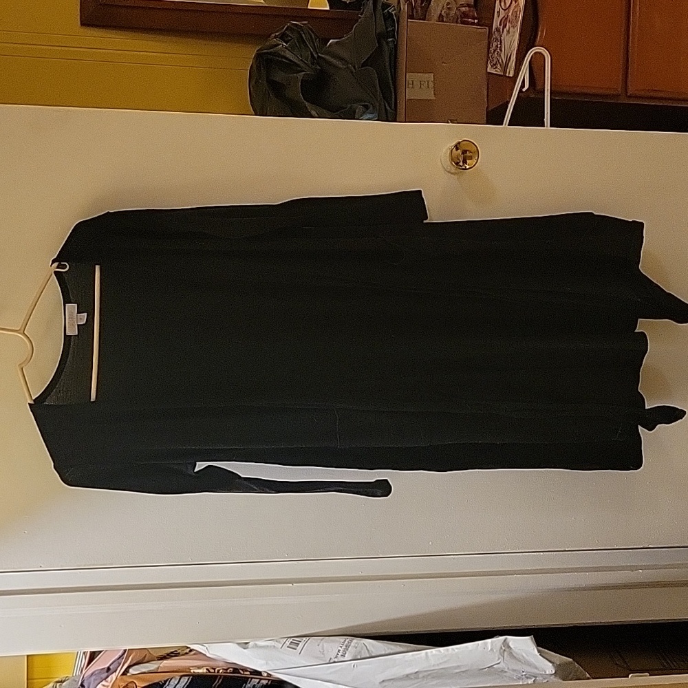 Lularoe long black duster cardigan